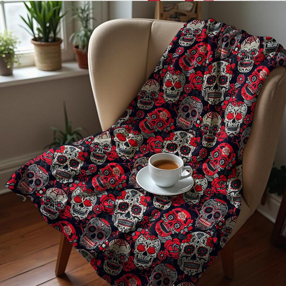 Red Spotted Mushroom Frog Soft Flannel Blanket Breathable Warm Throw for Office Car Sofa Kids Room Birthday Xmas Gift