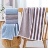 Japanese Style Gradient Striped Bathroom Towel - Strong Water Absorption Hand & Face Towel Unprinted Quality Towels