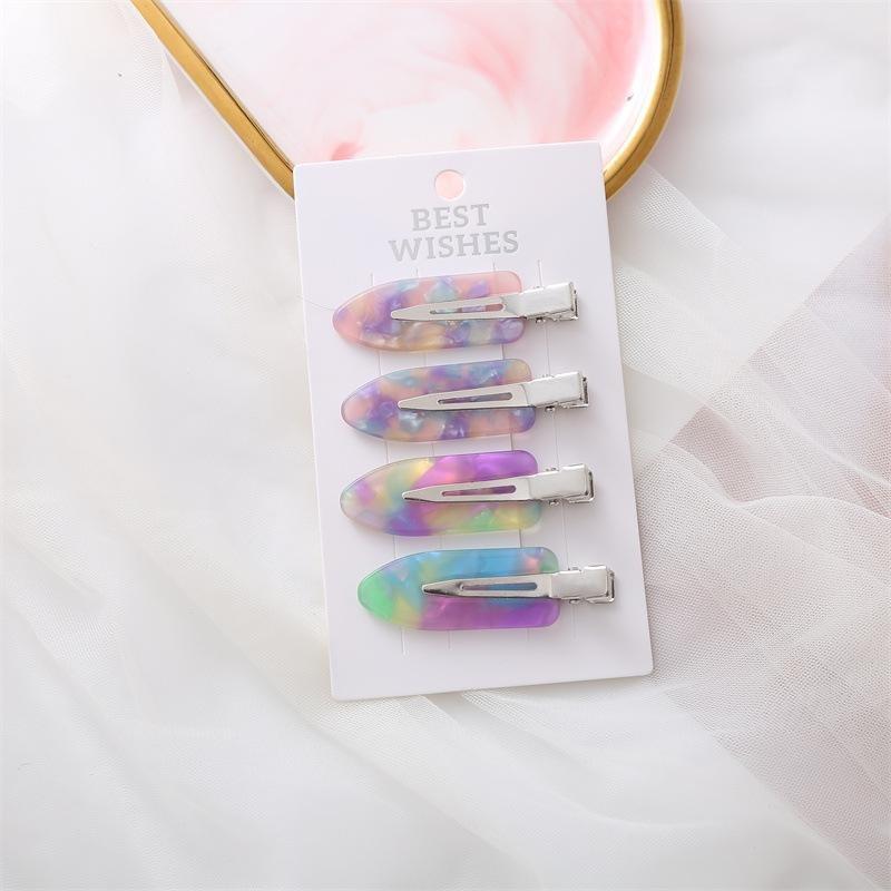 2/3/4/6 pezzi fermagli per capelli in acetato per trucco coreano moda oro bianco glitter per capelli copricapo ragazze donne accessori per capelli