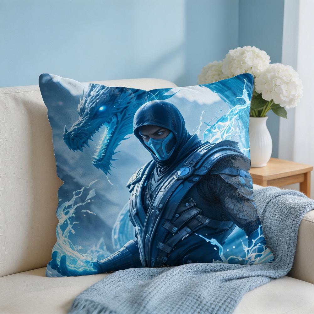MMortal KKombat Game Cushion Cover Square Pillow Bedroom Sofa Leisure Comfort Living Room Home Decoration X