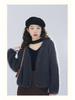 Korean Style V-Neck Loose Knit Cardigan - Soft, Fluffy, Gentle Women's Fashion