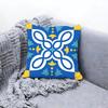 Exotic Portuguese Pattern Cushion Cover Premium Comfort Reversible Pillow Cove Two in One Design for Any Room  Car Interior