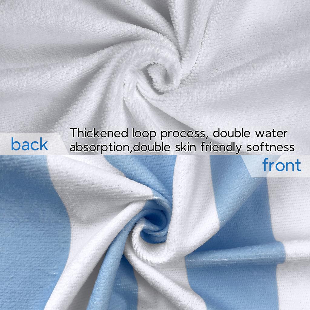 1pc striped lemon "La Dolce Vita" printed beach towel, a multifunctional beach towel suitable for camping, vacation and swimming