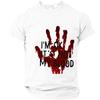 Men's Casual Short Sleeve Halloween Print T-Shirt - Lightweight Breathable Round Neck Top