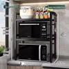 Extendable Carbon Steel Kitchen Microwave Oven Rack