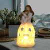 Mother and Daughter Resins Figurine Heartwarmings Gift with Flickering LED Candle for Mother Day or Christmas Birthday
