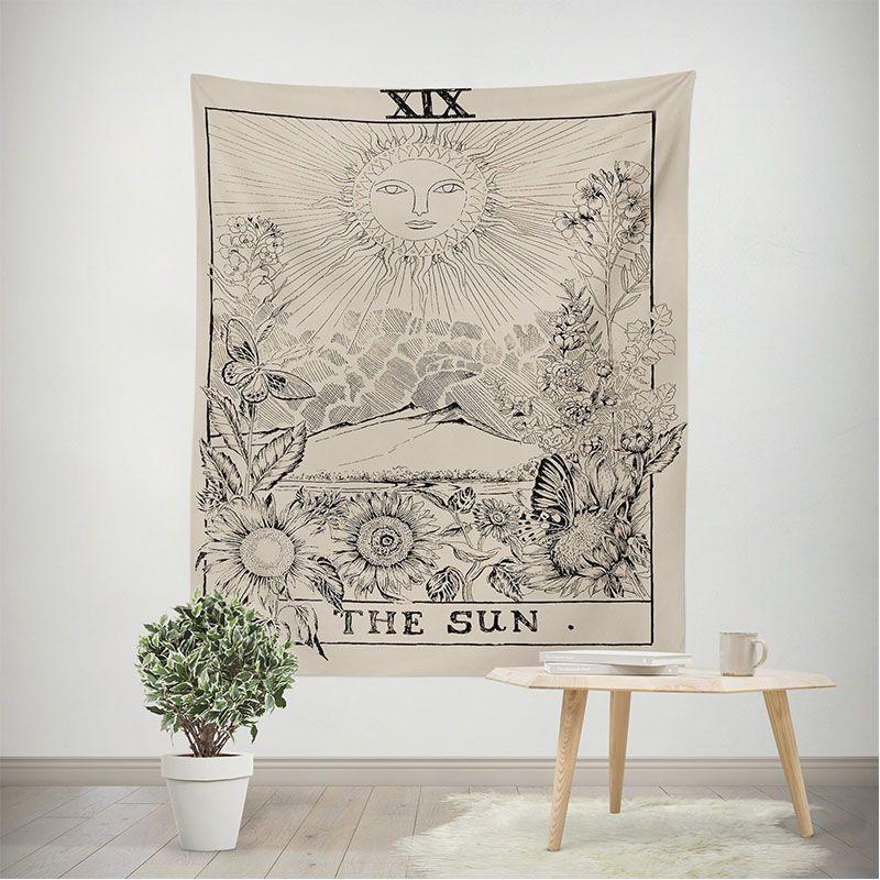 Tarot Wall Amkun Tapestry The Moon Star And Sun Medieval Divination Europe