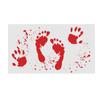 Bloody Bathroom Color-changing Floor Mat Footprints Halloween Decor Floor Rug Carpet Trick Props