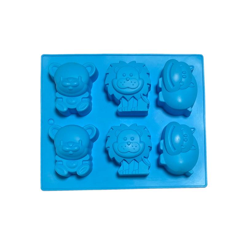 Jelly Pudding Dessert Mousse Baking Mould Handmade Lion Cow Silicone Mold Cake Tool