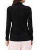 Emporio Armani Casual Women's Turtleneck T-Shirt 98.Black