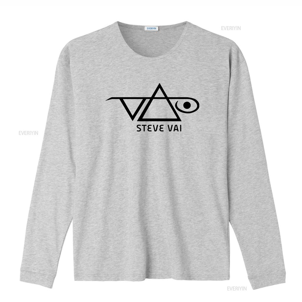 Steve Vai Logo T Shirt Licensed Rock N Roll Music Guitarist Band Black Vintage Washed Casual Designer Clothes Versatile Graphic