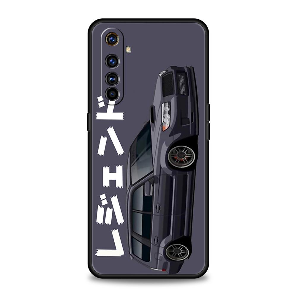 JDM Tokyo Drift Sports Car For Realme GT Neo 2 3 3T Phone Case For Realme 10 9 8 5G 7 6 GT2 Pro Plus 9i 8i C21 C11 C25 C35 Cover