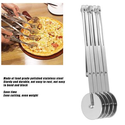 Kekse Roller Küche Supplie Edelstahl Multi Rad Teig Roller Teiler Kekse Gebäck Pizza Cutter Backen Werkzeuge