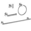 Wutuo Punch-Free Stainless Steel Bathroom Hook 4-Piece Set