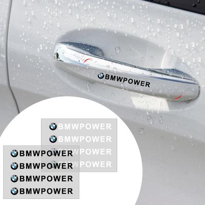 4 Piezas Pegatinas para Manijas de Puerta de Coche Pegatinas para Espejo Retrovisor de Neumáticos para F30 F10 E90 F20 E46 E60 E70 E39 E36 E87 E28 X3 X4 X7 E92 E91