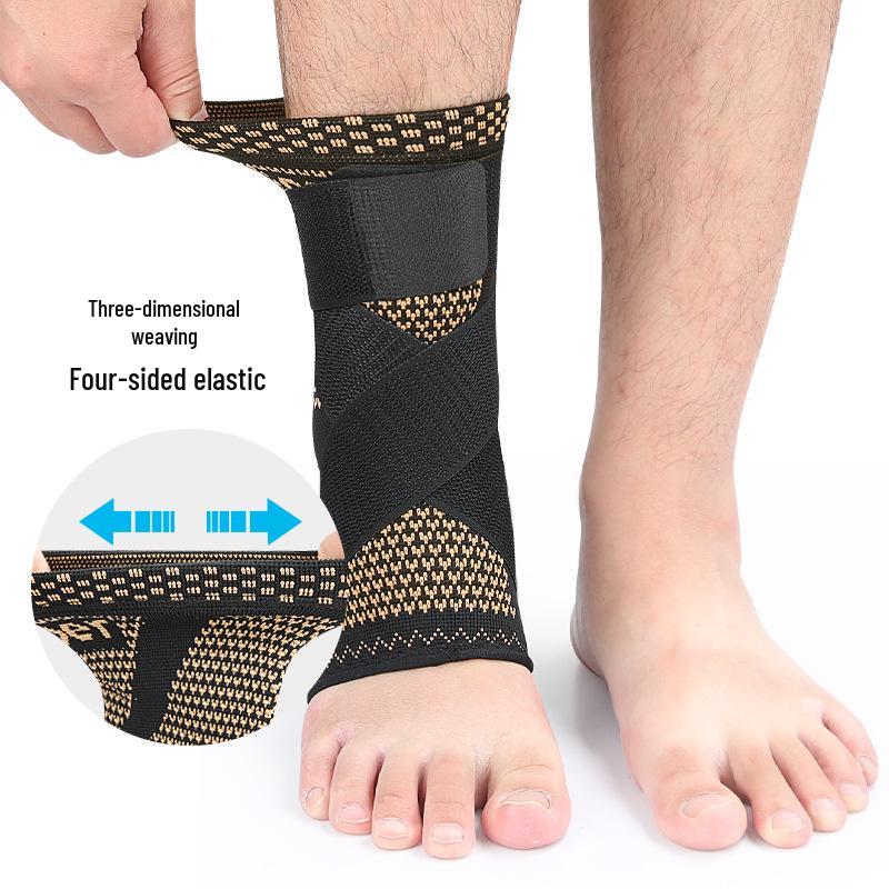 Nylon Knit Elastic Ankle Brace for Sports – Compression Support for Basketball, Running & Mountaineering