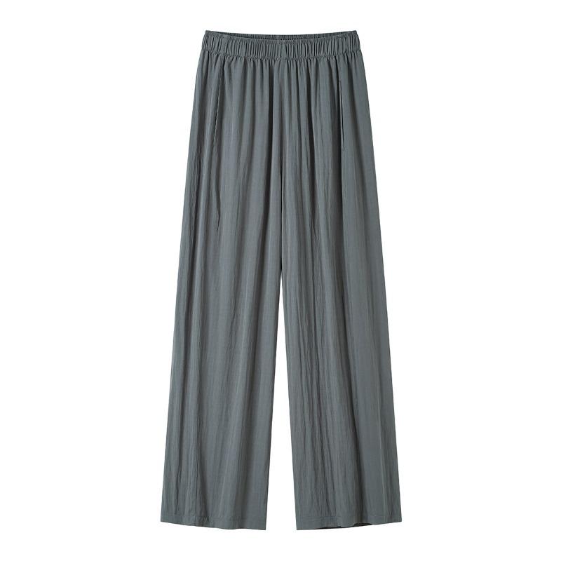 Light and Cool Pants Women's Summer New Casual Pants Drape Lazy and Thin Small Cloud Wide-leg Pants