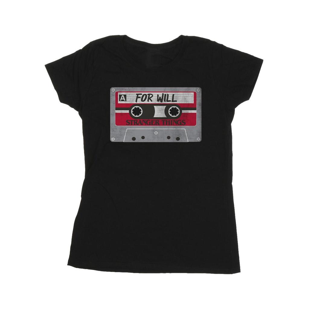 Netflix Womens/Ladies Stranger Things Cassette For Will Cotton T-Shirt