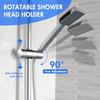 1pc Universal Shower Head Holder Adjustable 18~25mm ABS Chrome Shower Rail Holder Bathroom Accessories Shower Mounting Brackets