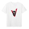 2026 Venom Marvel Peripherals Printed Childrens TShirt Roundneck Pure Cotton Family Clothing for Parents and Children