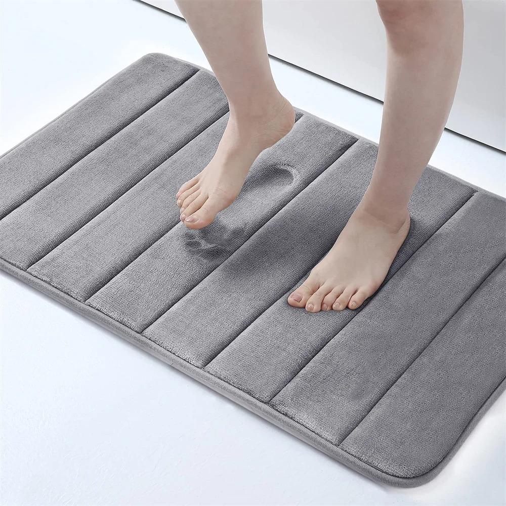 Super Absorbent Floor Mat, Super Absorbent Bath Mat, Super Anti Slip Coral Velvet Bathroom Floor Mat, Door Mat