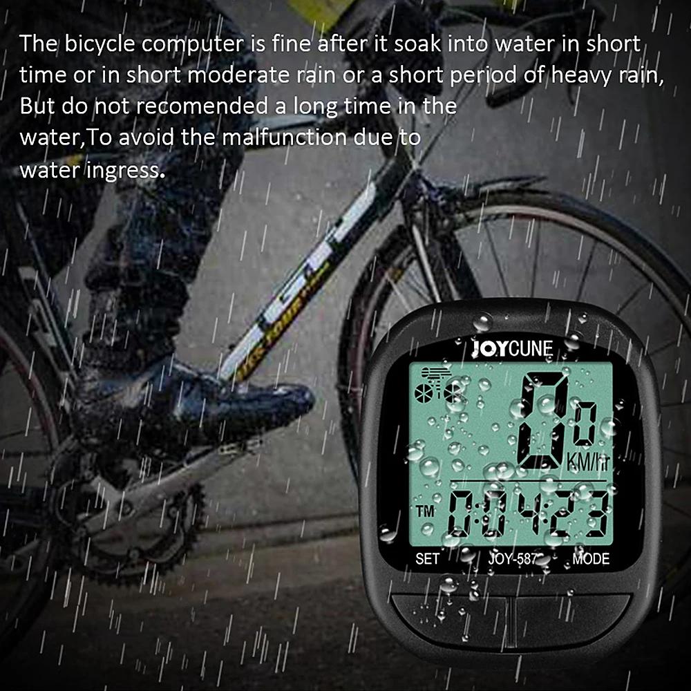 Bike Computer Bicycle Waterproof Wired Speedometer and Odometer Stopwatch Cycle Bike Computer with LED Display for Cycle  Match