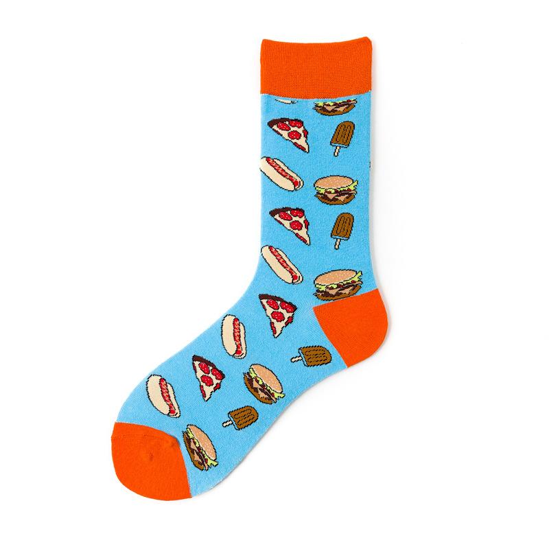 Hundreds Fashion Personality Cotton Socks Unisex Men Happy Street Skateboard Fruits Harajuku Gift Funny Boys Male Dress Sox