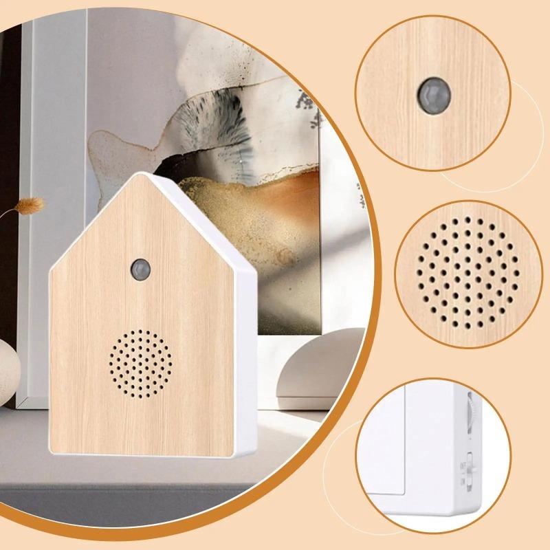 Bird Chirping Sound Box Realistic Audio Compact Decorative Bird Sound Machine Indoor Ambient Noise for Patio Outdoor Decor