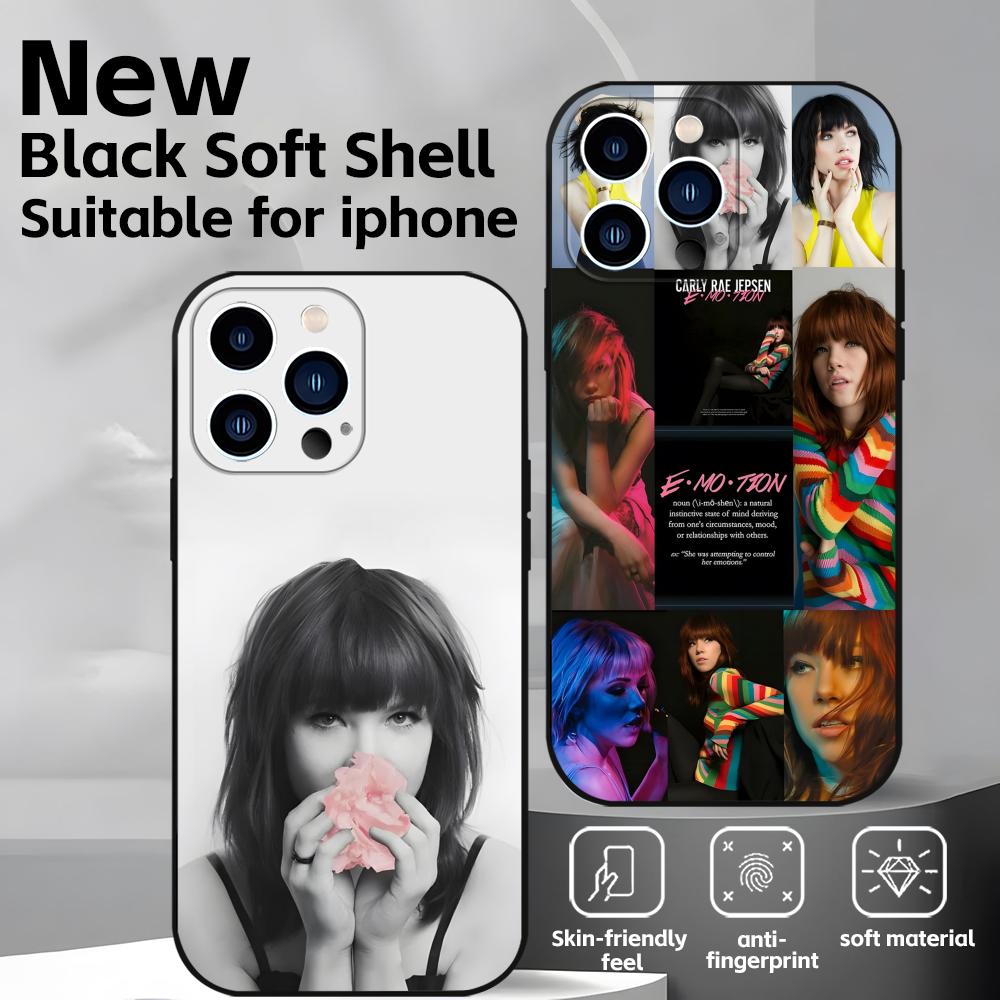 singer carly rae jepsen (0) Phone Case For iPhone17 16 16e 15 14 13 12 11 Plus Mini Pro Max Soft black Shockproof Cover