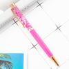 1 Pcs Flower Ballpoint Pen Metal Office School Stationery Gift Cute Clip Pens Pencils Writing Supplies