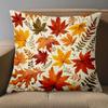 1 Pieces Autumn Leaf Patterned Decorative Throw Pillow Cushions Polyester Pillowcase,sofa  Cushion Cov Headboard Pillow