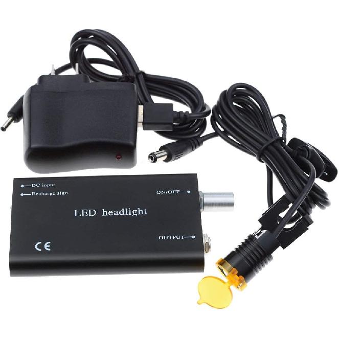 Lampă LED Portabilă 3W pentru Cap, Lampă Frontală LED 3W cu Prindere la Talie, Clip de Plastic, Filtru pentru Binoclu Medical de Mărire