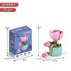 Succulent Bonsai Building Block Flowers - Compatible with Lego, Small Particle Assembly Toys for Girls