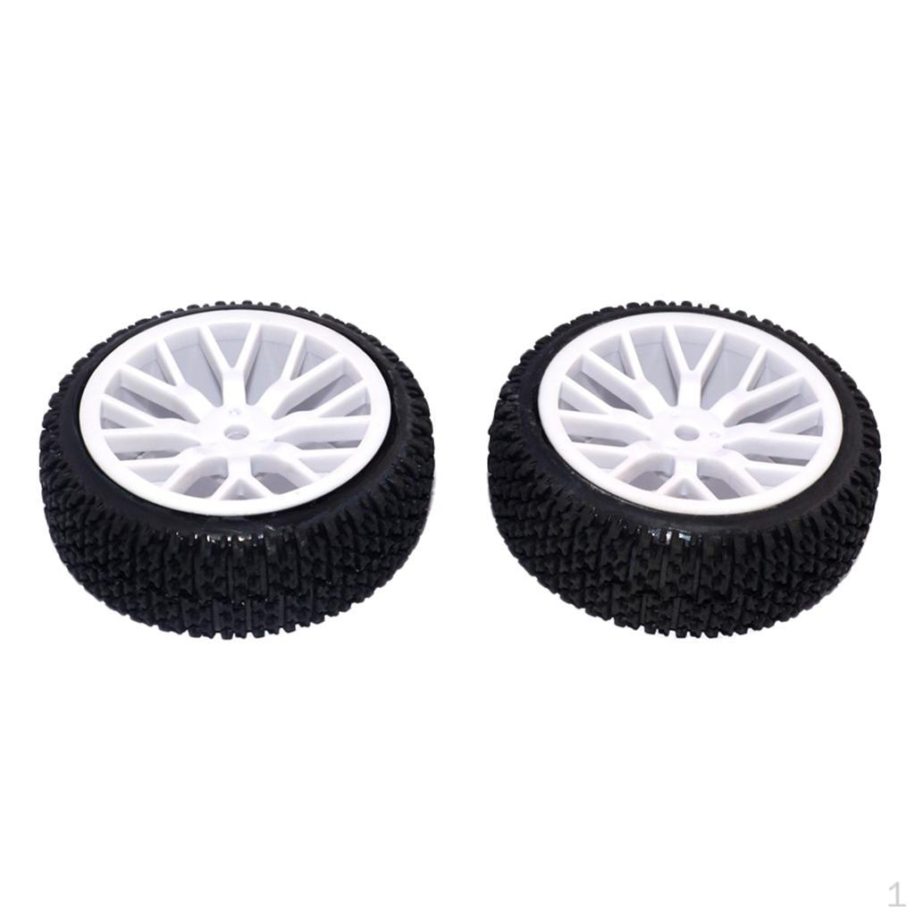 2pcs 1/16 Tire Tires Buggy Tyre Pull Rally Wheel for HPI HSP ZDRacing LRP Wltoy