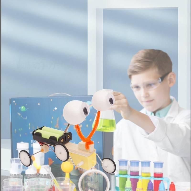 Science Experiment Diy Wooden Robot Toy For Kids Stem Educational Materials