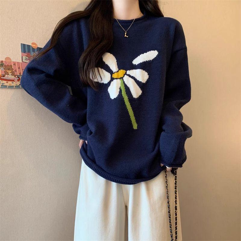 Sweater for Women Winter Thickened Pullover Warm Knitted Stretchy Long Sleeve Oversize Jumper Tops