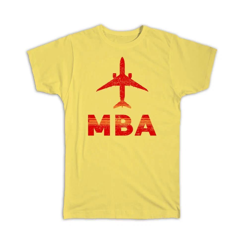 Gift T-Shirt : Kenya Moi Airport Mombasa MBA Airline Travel Crew Code Pilot M