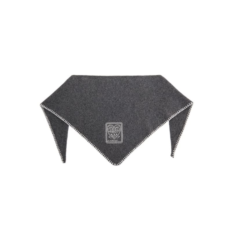 muemuer Embroidery Triangle Knit Muffler MU2599MF901M_2color