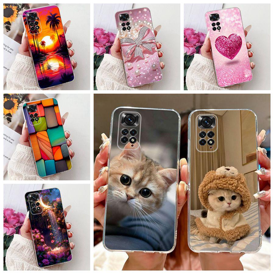 For Xiaomi Redmi Note 11 Pro 4G Global Case Proective Bumper Cartoons Pattern Soft Silicone Capa For Redmi Note 11 11s 4G Cover