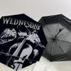 1PC Wednesday Wednesday Addams Umbrella-8-Rib Reinforced, Automatic Open, Lightweight & Durable, Cute Fashion Accessory for Outdoor-K1297