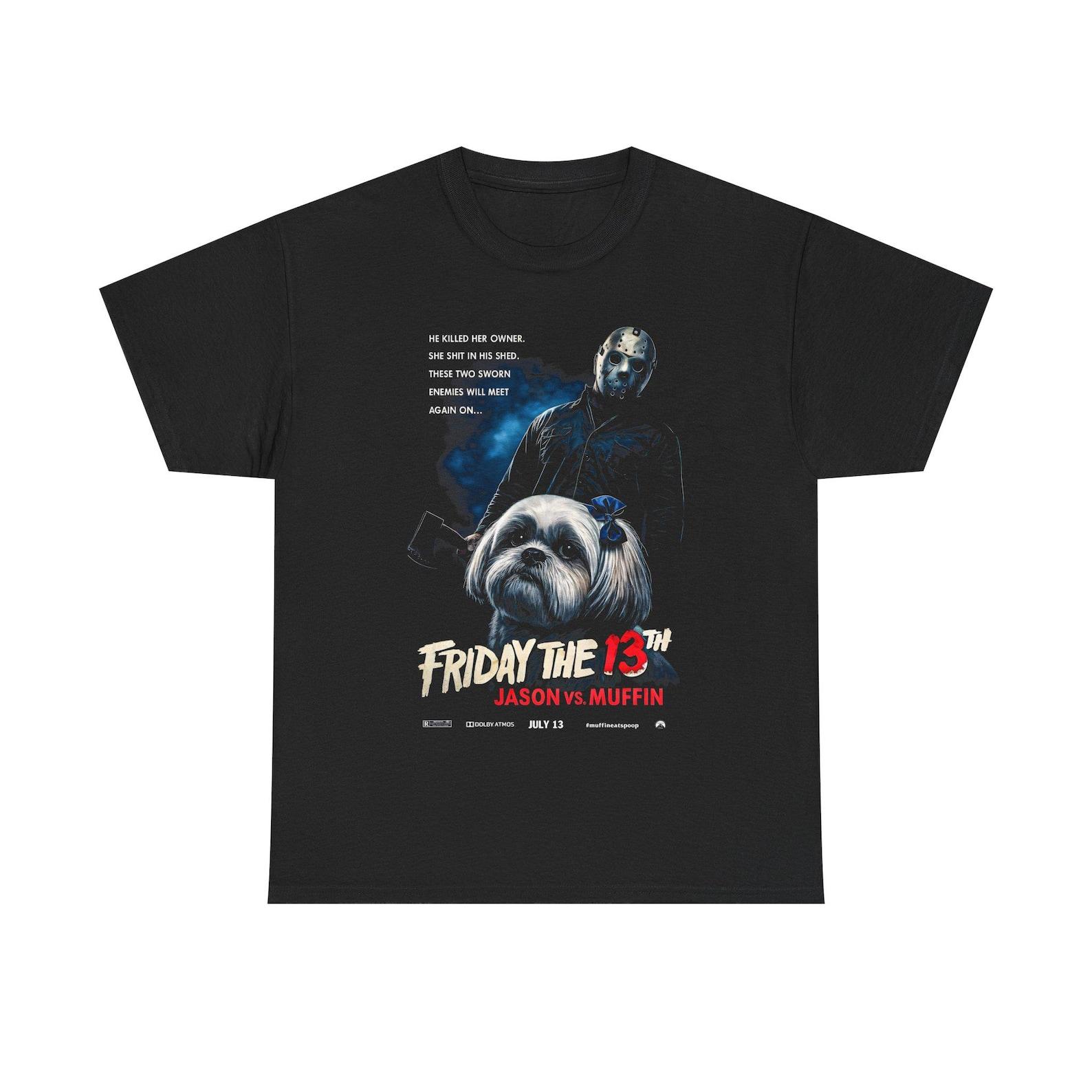 Friday the 13th Jason Vs. Muffin Gildan Unisex Heavy Cotton Tee 140