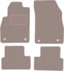 Beige Velours-Fußmatten für: Opel Cascada Cabrio (2012-)