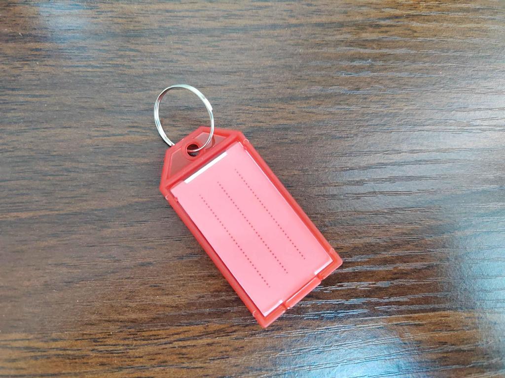 Double-Sided Numbered Transparent Key Tags for Easy Classification and Engraving