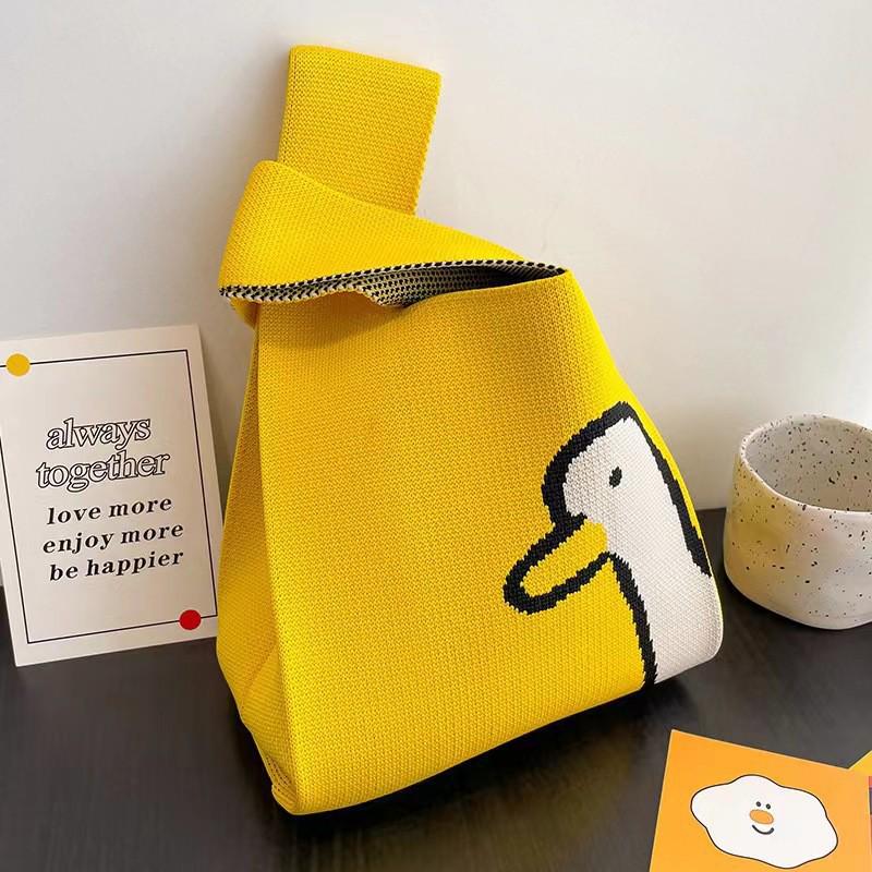 Damen Dick Gestrickte Gewebte Tragetasche - Geschenk- & Souvenir-Handtasche