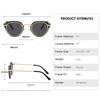 New Fashion Classic Round Women Sunglasses Personalized Metal Leg Design Retro Men's Outdoor Driving Glasses  Hombre