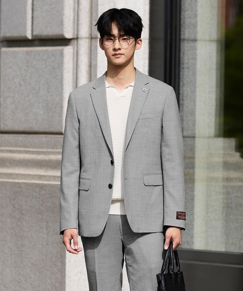 Stco Portugal Paulo Wool Stretch Comfort Suit Jacket Grey (Slim Fit)_Ssjvb71Ssg