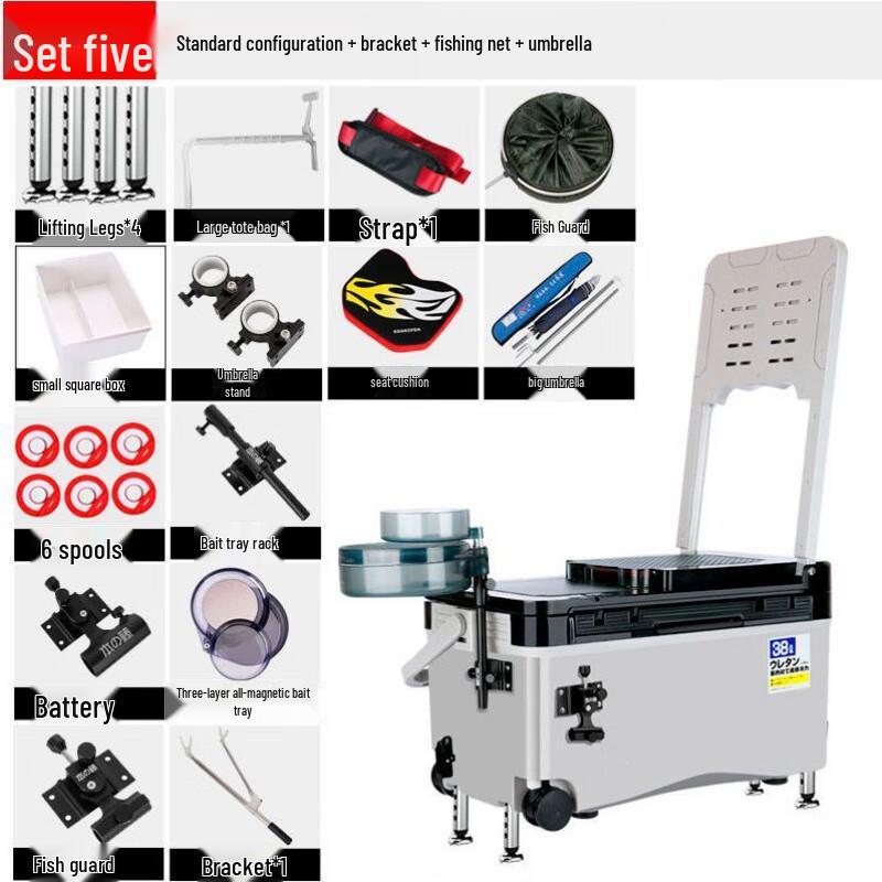 Waterman Multi-functional Fishing Tackle Box Package Five