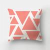 Nordic fashion geometric plant orange red pillowcase 45X45cm living room sofa cushion cover bedroom home decoration