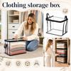 Large Thickened Transparent Plastic Storage Bag with Zipper and Handles for Clothes Moving Box Cover for Dormitory and Closet Organization Supplies