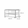 Transparent 3-seater Protective Cover, Approx. 160x80x75